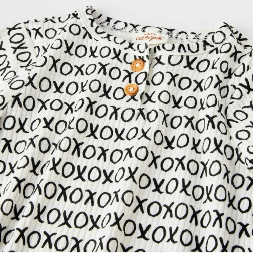 Cat & Jack Xoxo Ribbed Top and Bottom Matching Set
